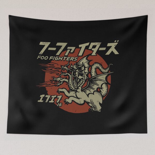 Item preview, Foo Fighters Three Headed Dragon Japanese Style designed and sold by IshTarltArt.