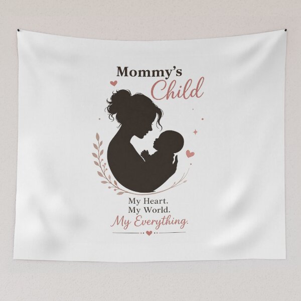 Item preview, Mommy’s Little Love – Mother and Child Silhouette designed and sold by itxelaraStudio.