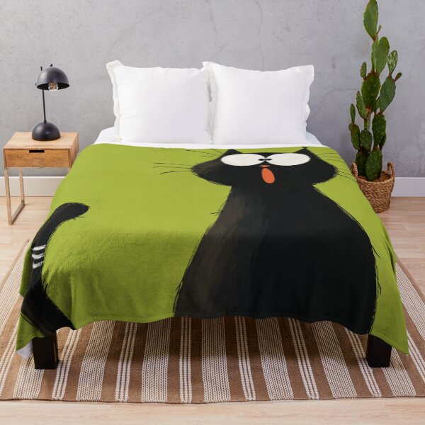 Item preview, Funny Surprised Black Cat Wide Eyes Shocked Cute Kitten Art designed and sold by The Upside Down.