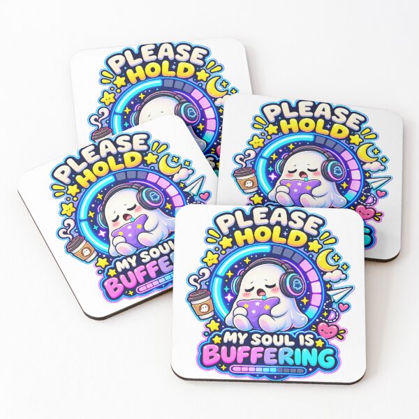 Item preview, Please Hold My Soul Is Buffering Ghost designed and sold by NoorCanvasArt.