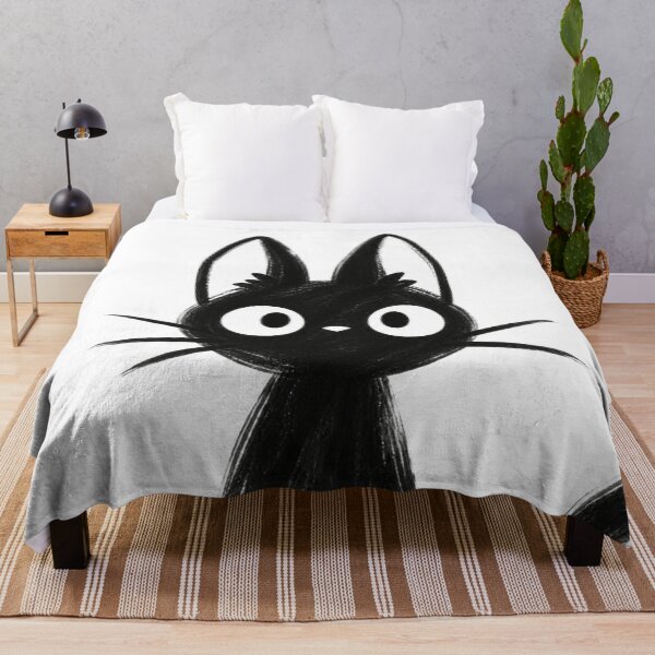 Item preview, black cat designed and sold by doshicoffee.