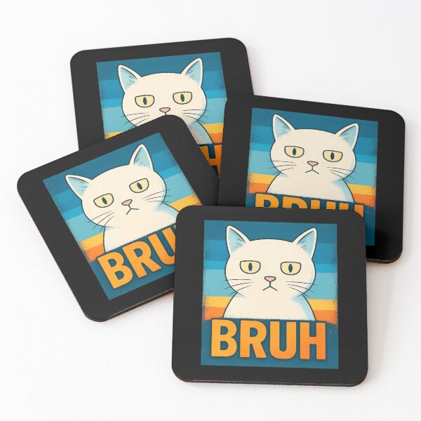 Item preview, Grumpy Cat Bruh Funny Sarcastic Animal Meme designed and sold by SoyLamderma.