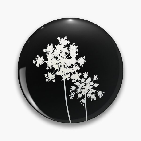 Item preview, Minimalist Queen Annes Lace Handmade Cyanotype White Silhouette designed and sold by The Snarky Ph.D.: A Study in Botanicals .