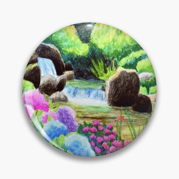 Item preview, Hydrangea by a Waterfall designed and sold by BreezyZen.