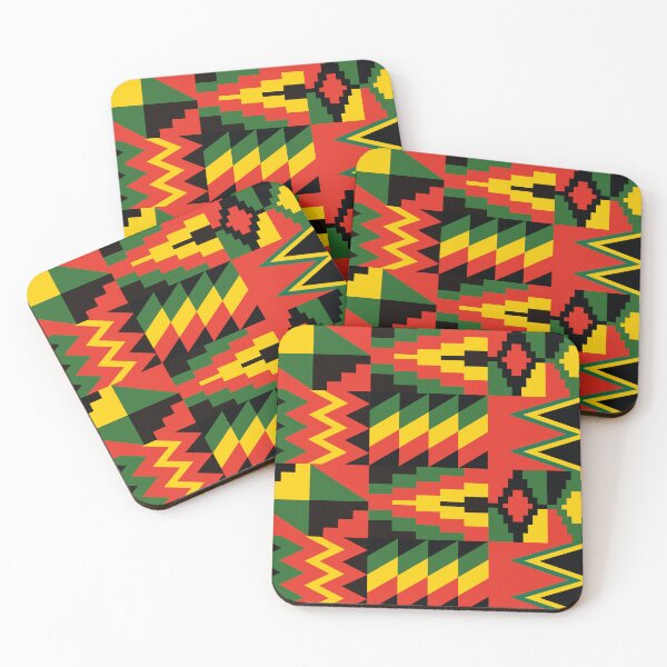 Artikelvorschau, Farbenfrohes ghanaisches Kente-Stoffmuster entworfen und verkauft von MammothArt.
