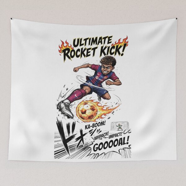 Item preview, Dynamic Anime Soccer Player Flaming Kick designed and sold by annaarthk.