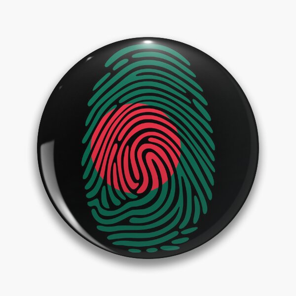 Item preview, Bangladesh Flag Fingerprint Identity | Bangladeshi DNA Heritage designed and sold by NTGUILTY.