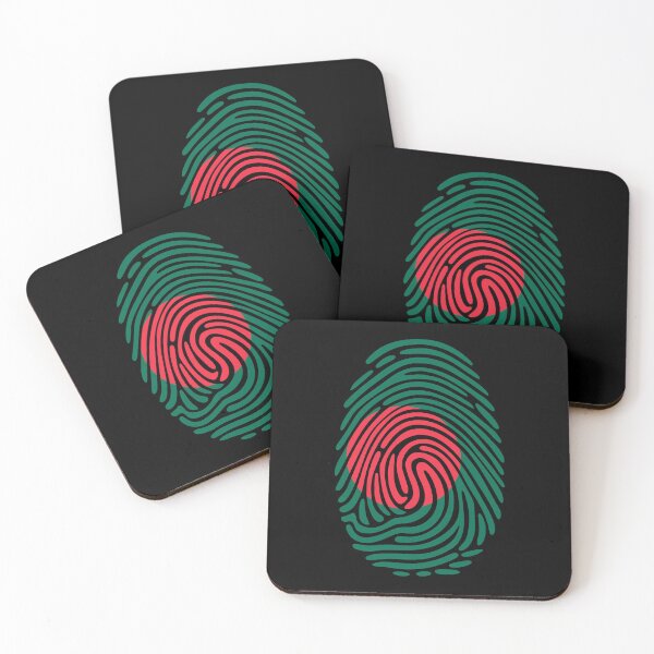 Item preview, Bangladesh Flag Fingerprint Identity | Bangladeshi DNA Heritage designed and sold by NTGUILTY.