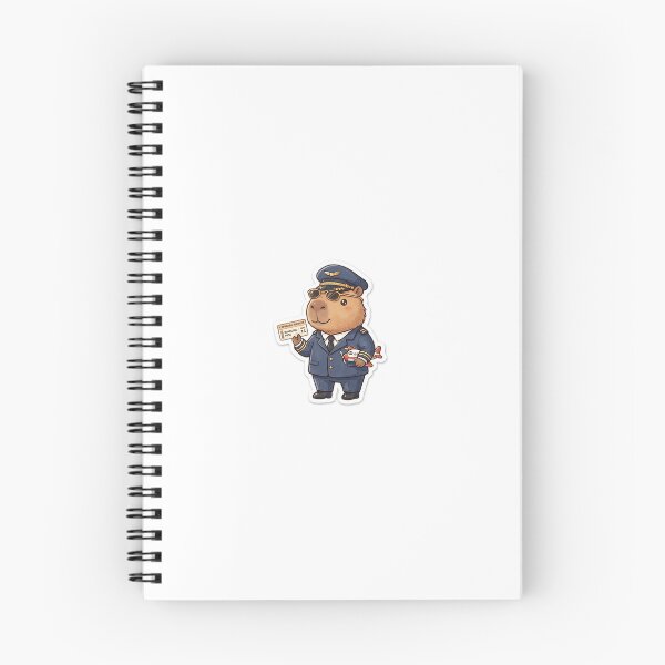 Item preview, Pilot Capybara – Cute Kawaii Pilot Animal Sticker designed and sold by palette fox.