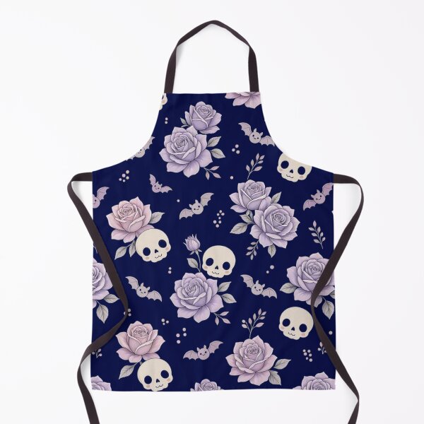 Item preview, Cute Pastel Goth Lavender Roses Skulls & Bats Pattern designed and sold by Dabis26.