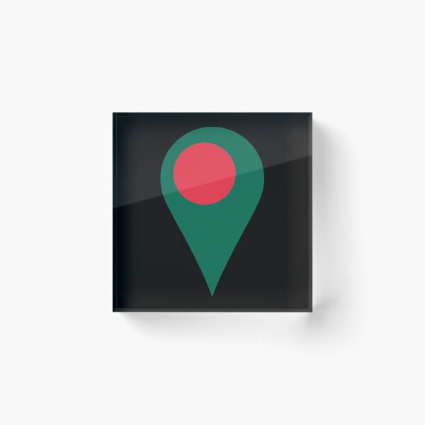 Item preview, Bangladesh Flag Location Pin Map Marker | Bangladeshi Destination GPS Icon designed and sold by NTGUILTY.