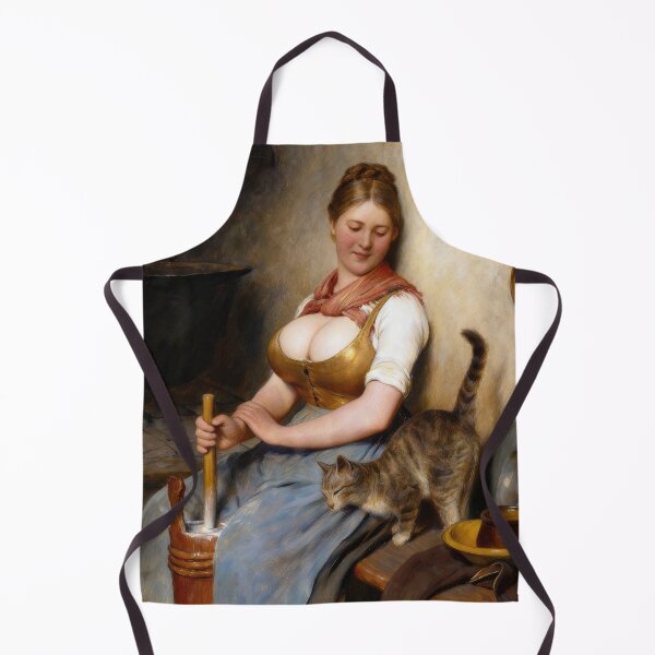 Item preview, Girl With Butter Churn (Curvy Version) designed and sold by artbutbigger.