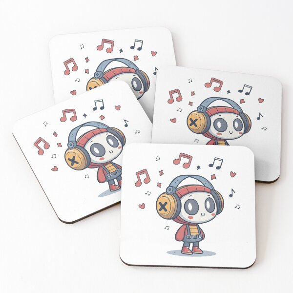 Item preview, Cute Music Robot Character designed and sold by farrerlope.