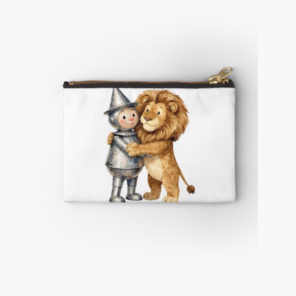Item preview, Tin Man and Cowardly Lion Hug Watercolor Wizard of Oz Art designed and sold by WildArtIT.