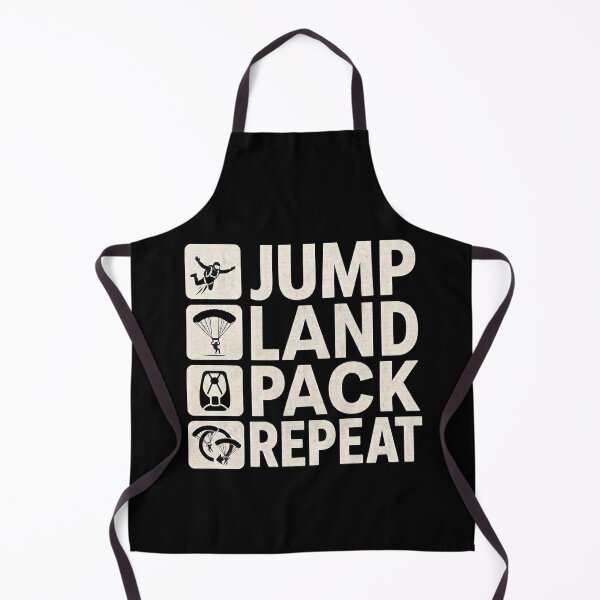 Item preview, Jump Land Pack Repeat Skydiving Adrenaline Parachute Extreme Sports Graphic Design designed and sold by ByPawel.
