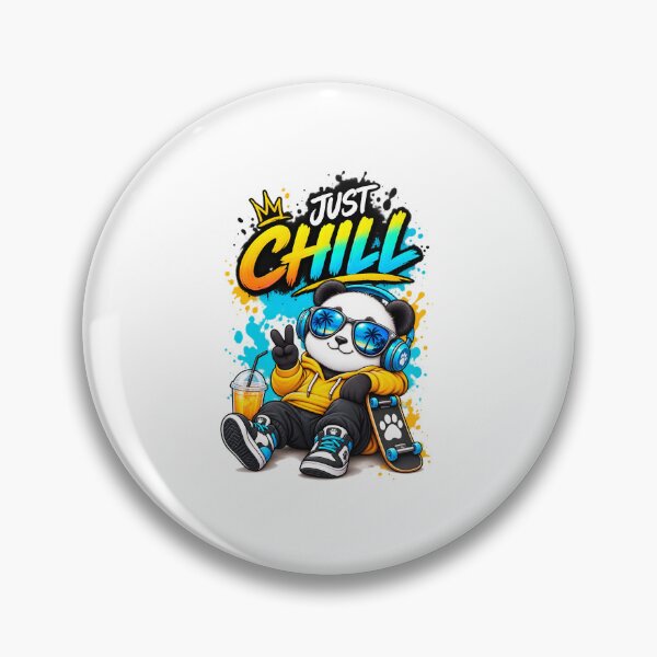 Item preview, Just Chill Panda – Cool Panda Streetwear T-Shirt Design designed and sold by : CraftyVibes.