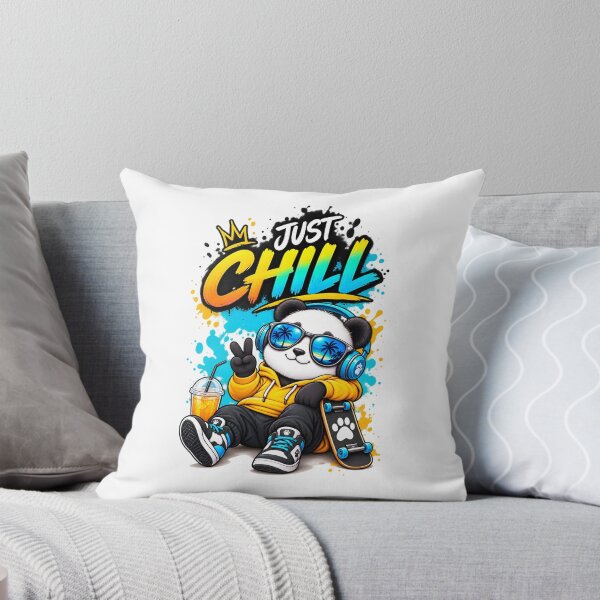 Item preview, Just Chill Panda – Cool Panda Streetwear T-Shirt Design designed and sold by : CraftyVibes.