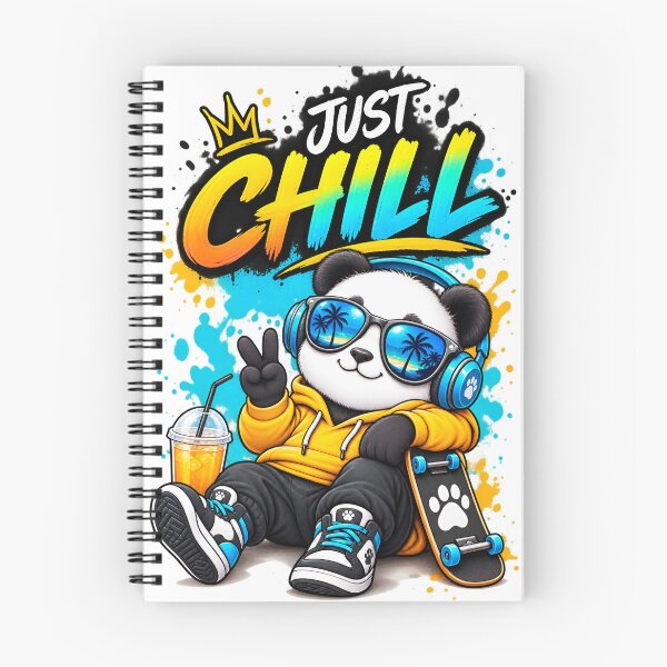 Item preview, Just Chill Panda – Cool Panda Streetwear T-Shirt Design designed and sold by : CraftyVibes.