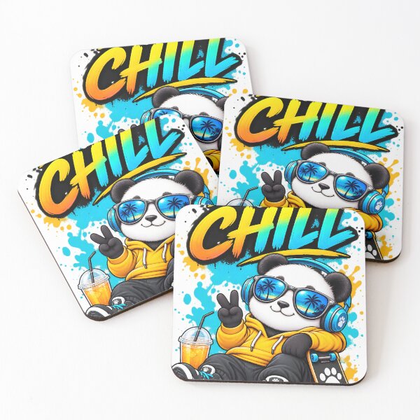Item preview, Just Chill Panda – Cool Panda Streetwear T-Shirt Design designed and sold by : CraftyVibes.