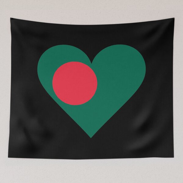 Item preview, Bangladesh Heart Flag Graphic | I Love Bangladesh Patriotic Symbol designed and sold by NTGUILTY.