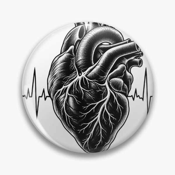 Item preview, Anatomical Heart Vintage Line Art designed and sold by AhmedAwny7.