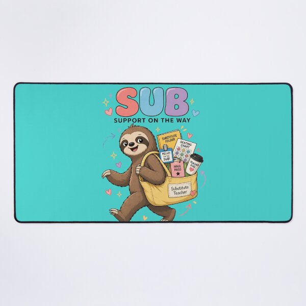 Item preview, Substitute Teacher Sloth Support designed and sold by MOCH- ART.