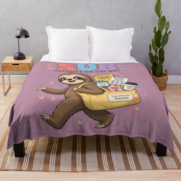 Item preview, Substitute Teacher Sloth Support designed and sold by MOCH- ART.