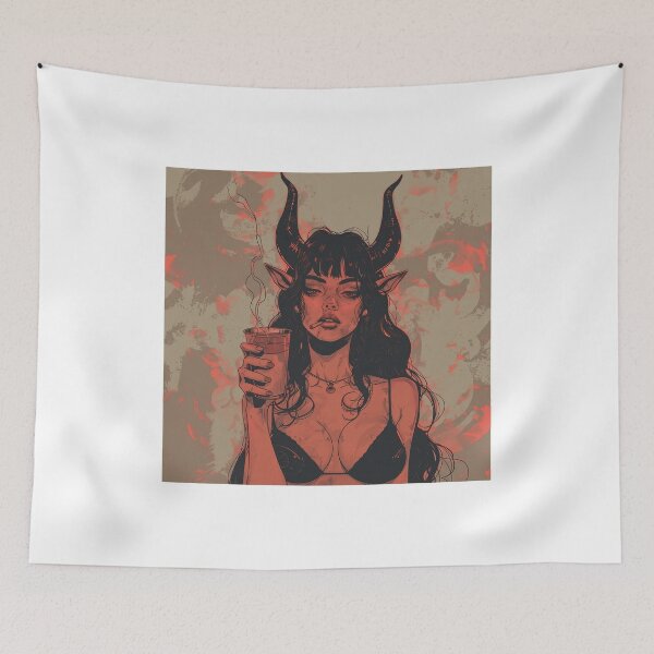 Item preview, Dark Horned Fantasy Character designed and sold by farrerlope.