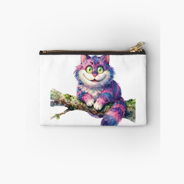Item preview, Cheshire Cat Grinning on Branch Watercolor Alice in Wonderland Art designed and sold by WildArtIT.