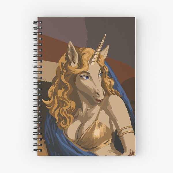 Item preview, Unicorn in Gold & Blue 2026 designed and sold by KlakkDrawsStuff.