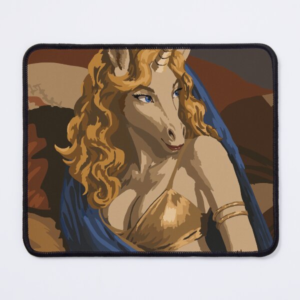 Item preview, Unicorn in Gold & Blue 2026 designed and sold by KlakkDrawsStuff.