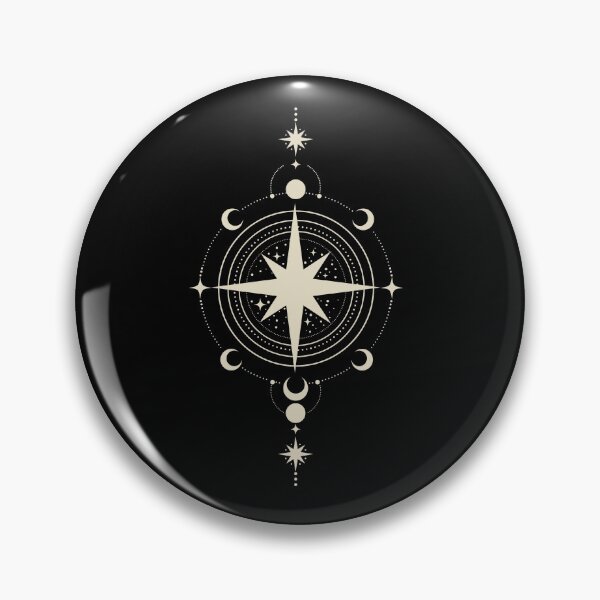 Item preview, Celestial Compass Minimalist Mystic Star Map designed and sold by ElineStudio.
