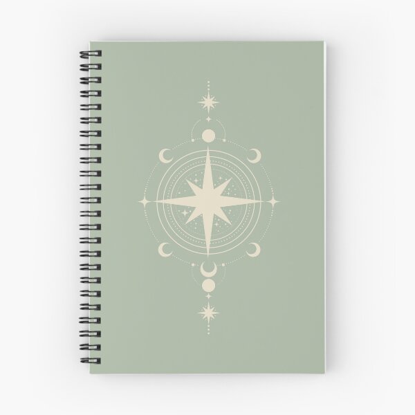 Item preview, Celestial Compass Minimalist Mystic Star Map designed and sold by ElineStudio.