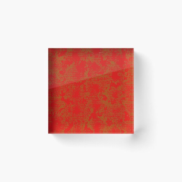Item preview, Modern Distressed Python Print Pattern | Red & Orange designed and sold by Frohyou.