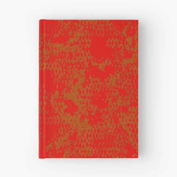 Item preview, Modern Distressed Python Print Pattern | Red & Orange designed and sold by Frohyou.