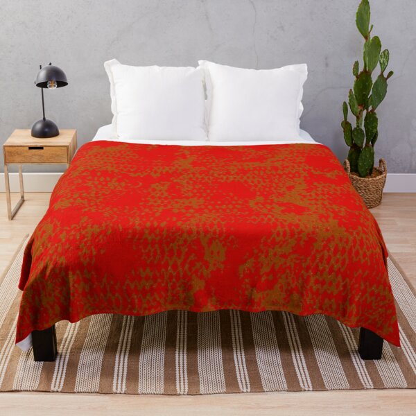 Item preview, Modern Distressed Python Print Pattern | Red & Orange designed and sold by Frohyou.