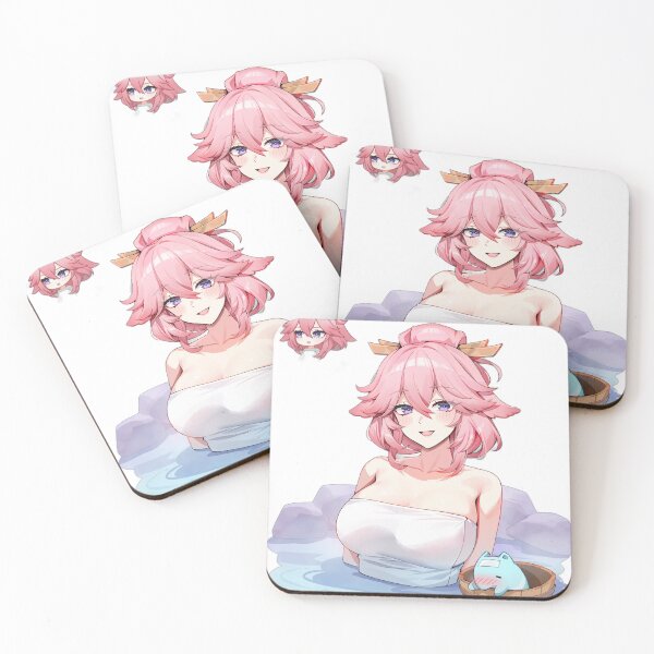 Item preview, Yae Miko and Melusine Relaxing Genshin Impact designed and sold by KomiArts.