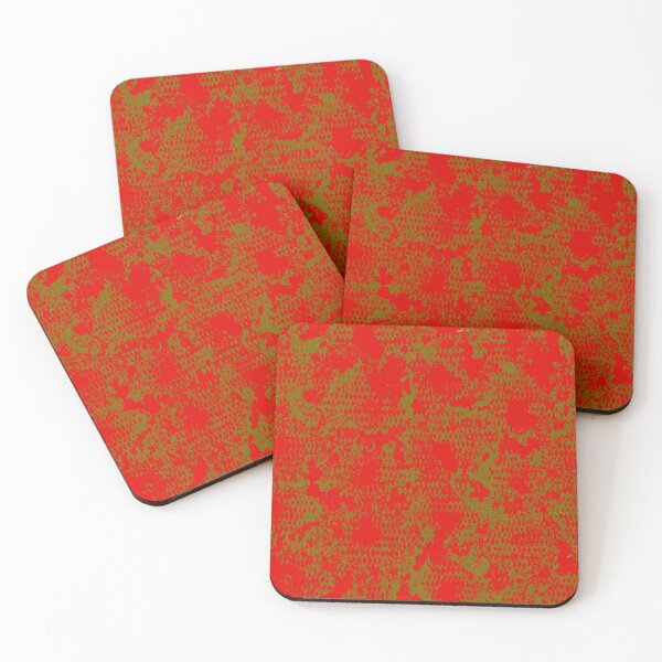 Item preview, Modern Distressed Python Print Pattern | Red & Yellow designed and sold by Frohyou.