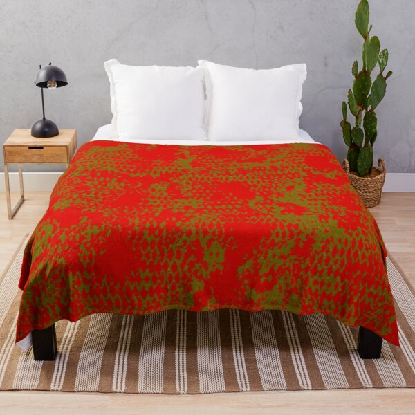 Item preview, Modern Distressed Python Print Pattern | Red & Yellow designed and sold by Frohyou.