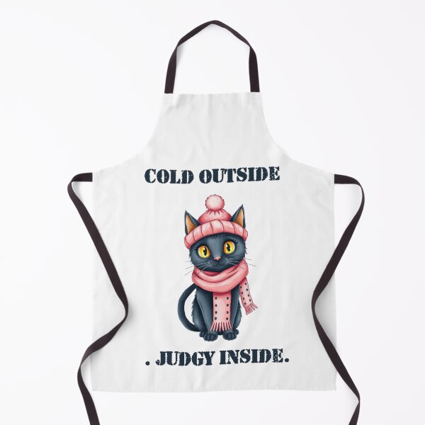 Item preview, Cold Outside Judgy Inside Funny Winter Cat Design designed and sold by Pa7wsVerse.