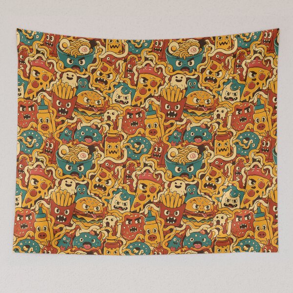 Item preview, Food Monster Labyrinth designed and sold by Thai Vibe Studio.