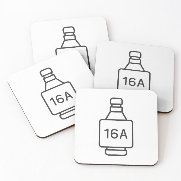 Item preview, 16A Electrical Plug Fuse Symbol designed and sold by VectorForge Studio.