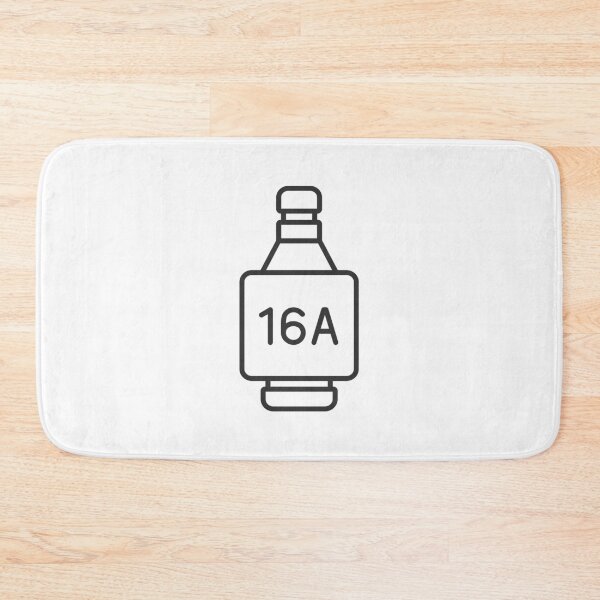 Item preview, 16A Electrical Plug Fuse Symbol designed and sold by VectorForge Studio.