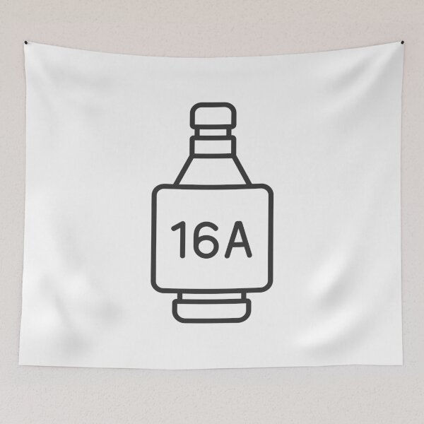 Item preview, 16A Electrical Plug Fuse Symbol designed and sold by VectorForge Studio.