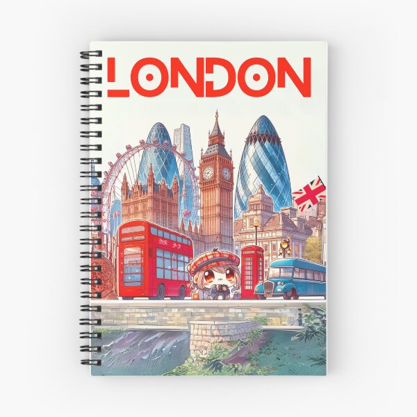 Item preview, London and London Eye  mixed cartoon style, double decker, Big Ben designed and sold by Coolparrotgirl.