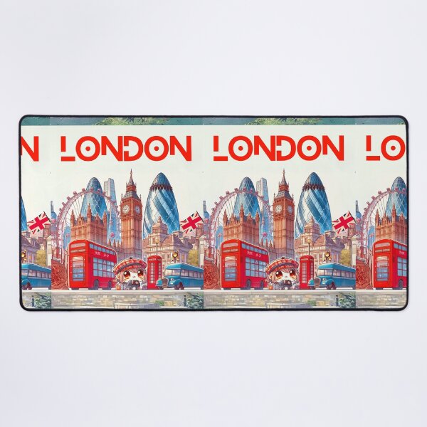Item preview, London and London Eye mixed cartoon style, double decker, Big Ben designed and sold by Coolparrotgirl.