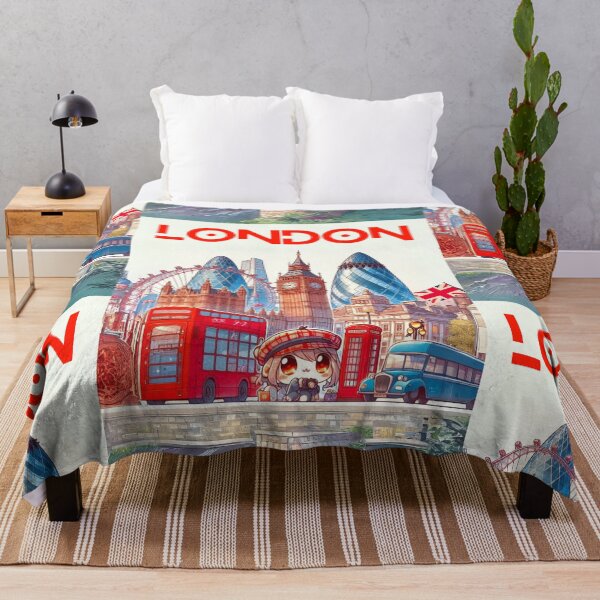 Item preview, London and London Eye mixed cartoon style, double decker, Big Ben designed and sold by Coolparrotgirl.