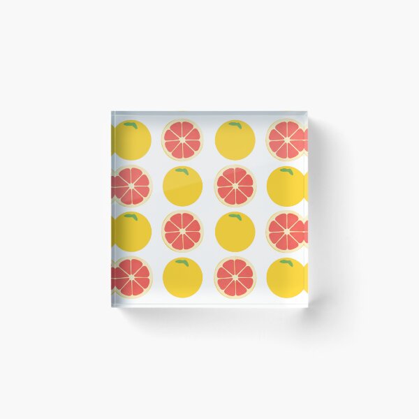 Item preview, grapefruit 4 x 4 collage designed and sold by PhiloDoh.