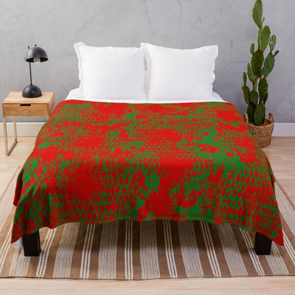 Item preview, Modern Distressed Python Print Pattern | Red & Green designed and sold by Frohyou.
