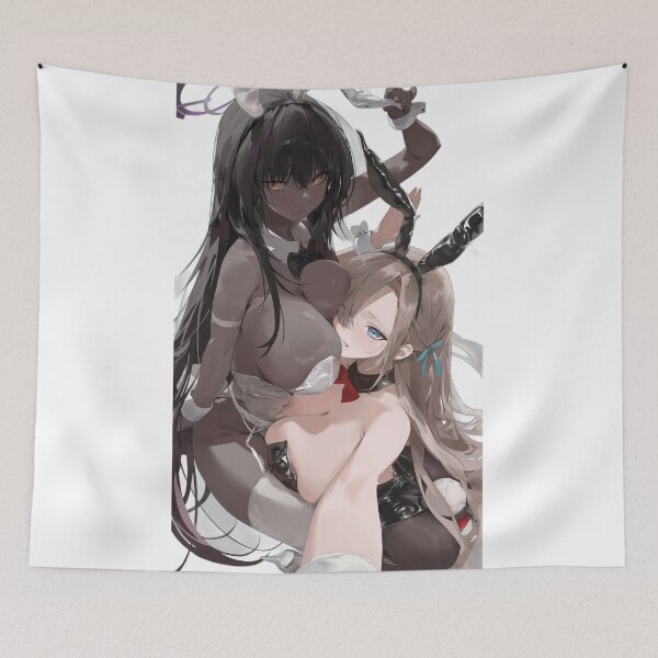 Item preview, Asuna Ichinose and Karin Kakudate Bunny Suits Blue Archive designed and sold by KomiArts.